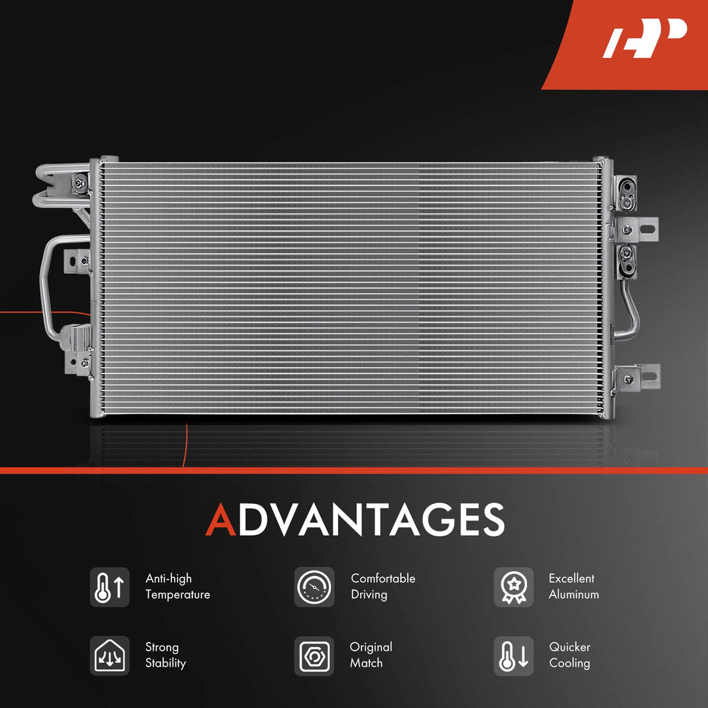 A/C Condenser with Oil Cooler & Bracket for Ford Explorer (2013-2019)