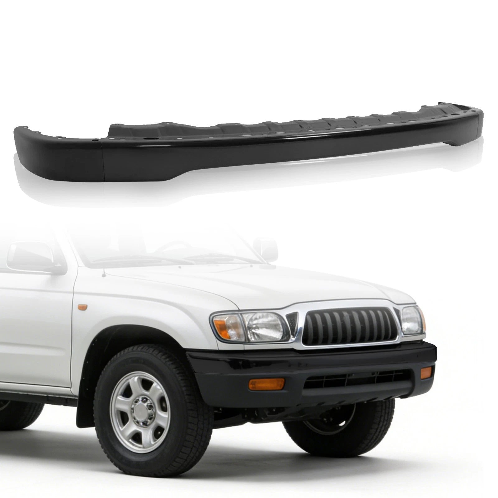 Front Bumper Face Bar for Toyota Tacoma (2001–2004) Black Steel