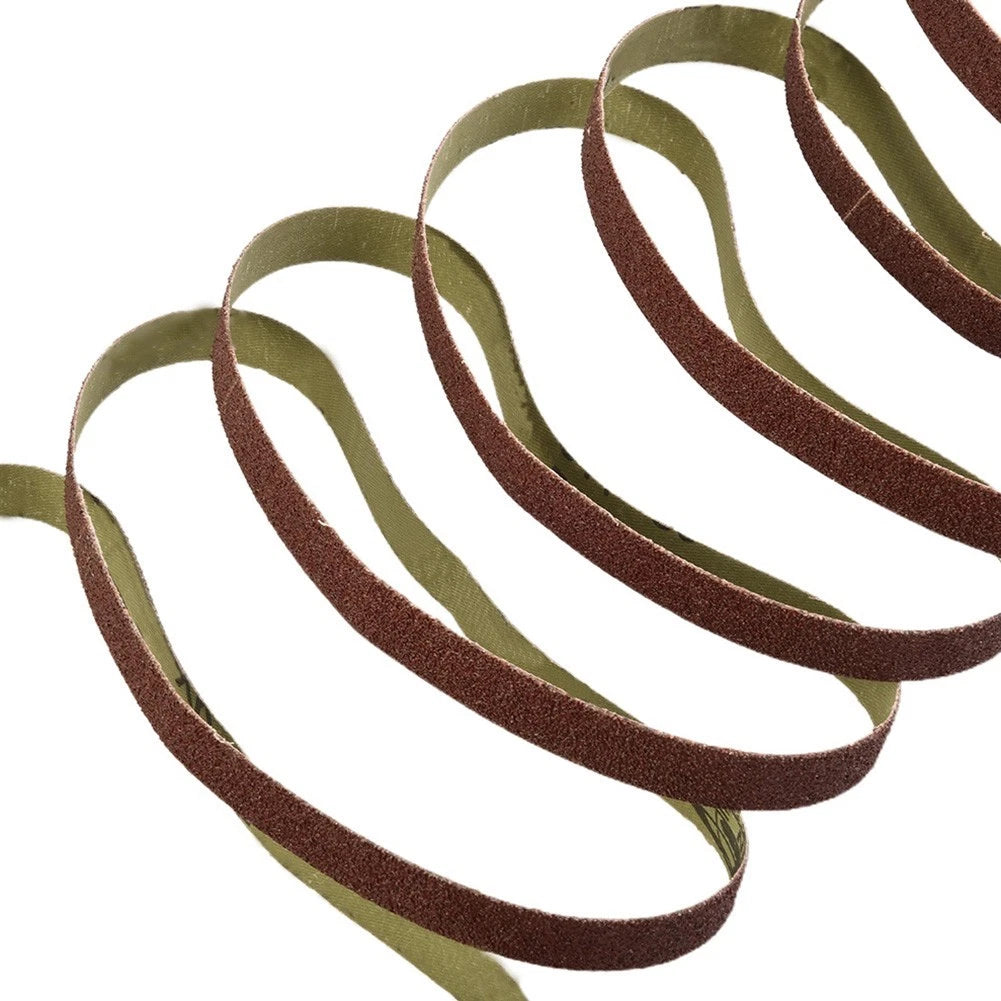 10pcs Sanding Belts for M10 Sander (Wood Polishing, Grinding Tool)
