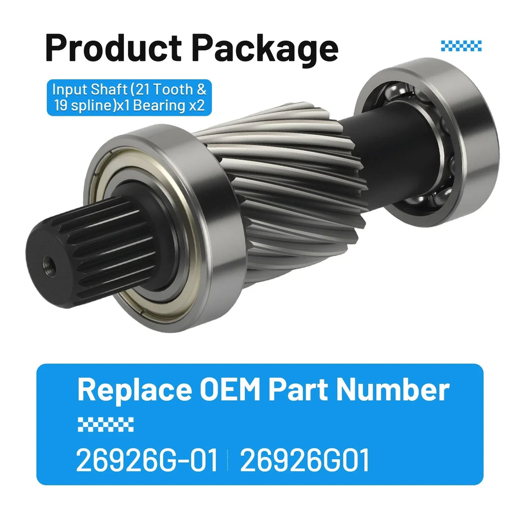 Input Shaft Kit 21-Tooth 1.5 Gear for ezgo Electric (1988–1996)