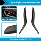Door Handle Pull Panel Trim Black Pair for BMW X1 E84 (2009–2015)
