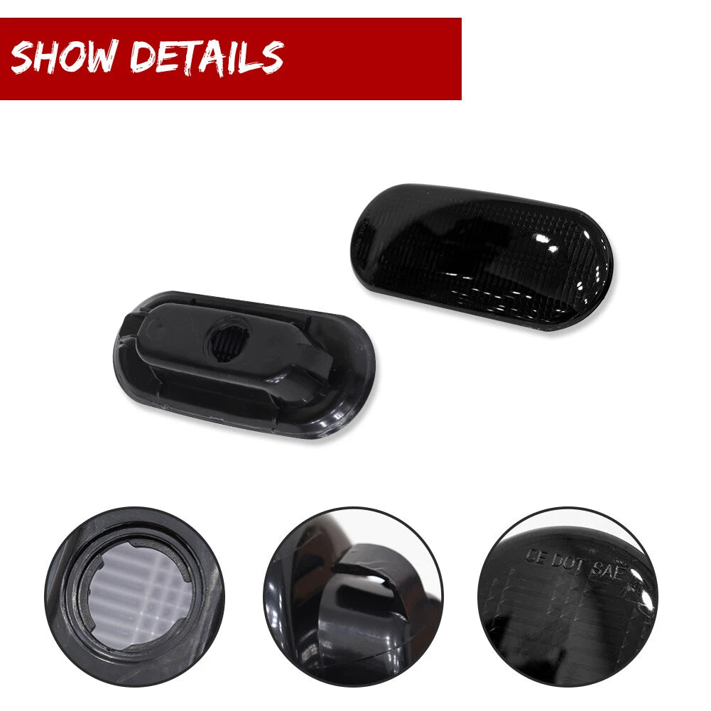 Smoked Lens Rear Side Marker Lights for Volkswagen Beetle (1998–2005)
