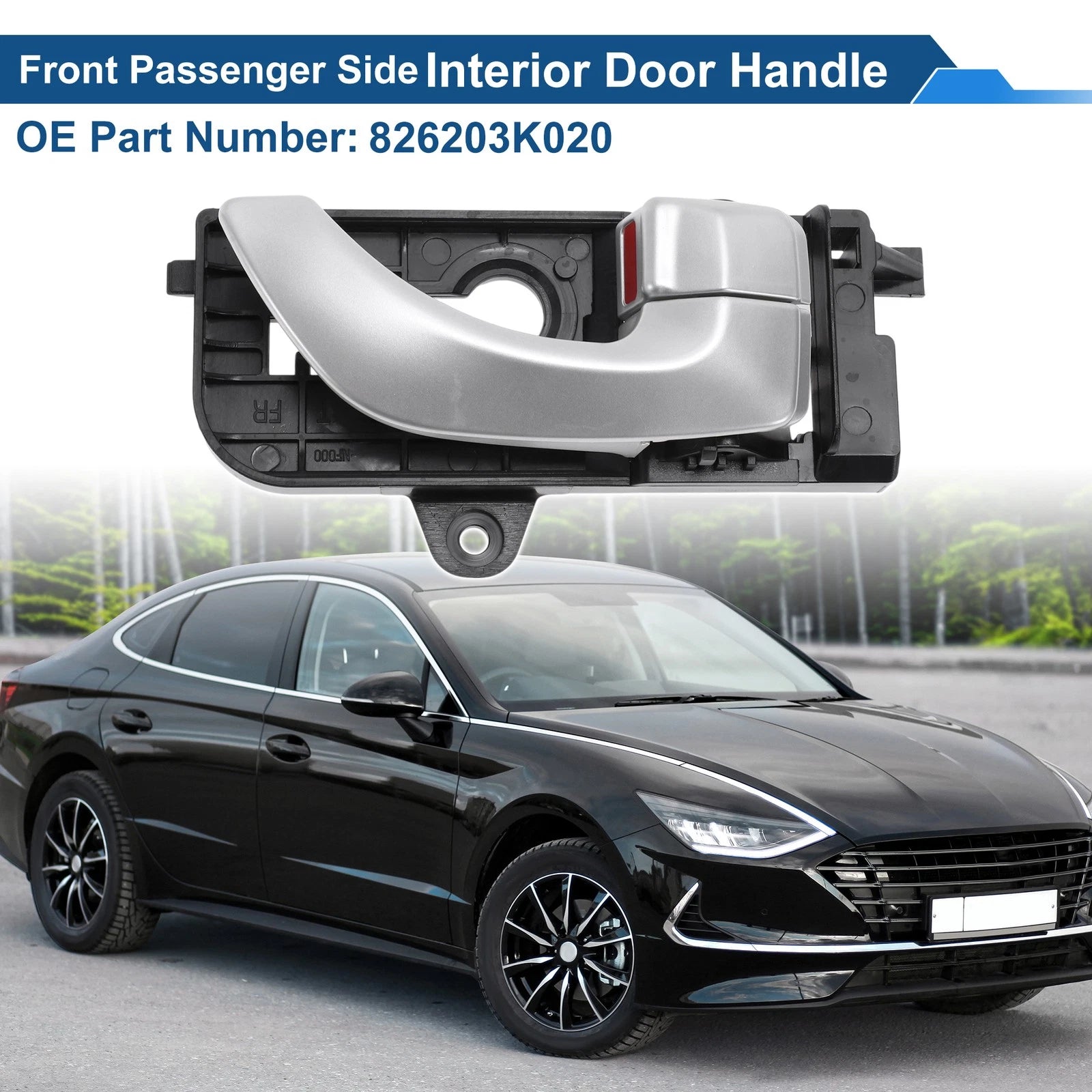 Front Driver Side Interior Door Handle for Hyundai Sonata (2006–2008) No. 826203K020