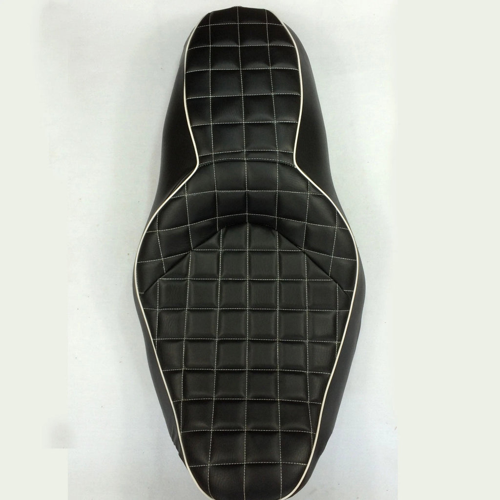 Custom 2-Up Check Style Seat for Harley FLHR FLHX (2007–2015)