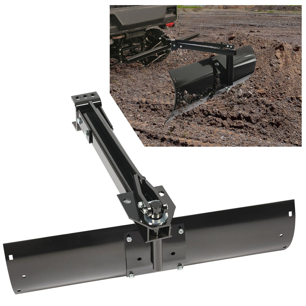 Universal Sleeve Hitch Tow Behind Rear Scrape Blade for UTV/ATV