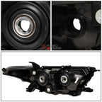 Chrome Housing Amber Corner Projector Headlight for Toyota Highlander (2011–2013)
