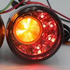 Front Chrome LED Running Brake Turn Signal Indicator Light for H-D XL883 1200 (1992–2017)