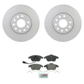 Set of 4 Bosch Quietcast Rotors & Disc Brake Pads for Audi A3, VW Beetle, Golf
