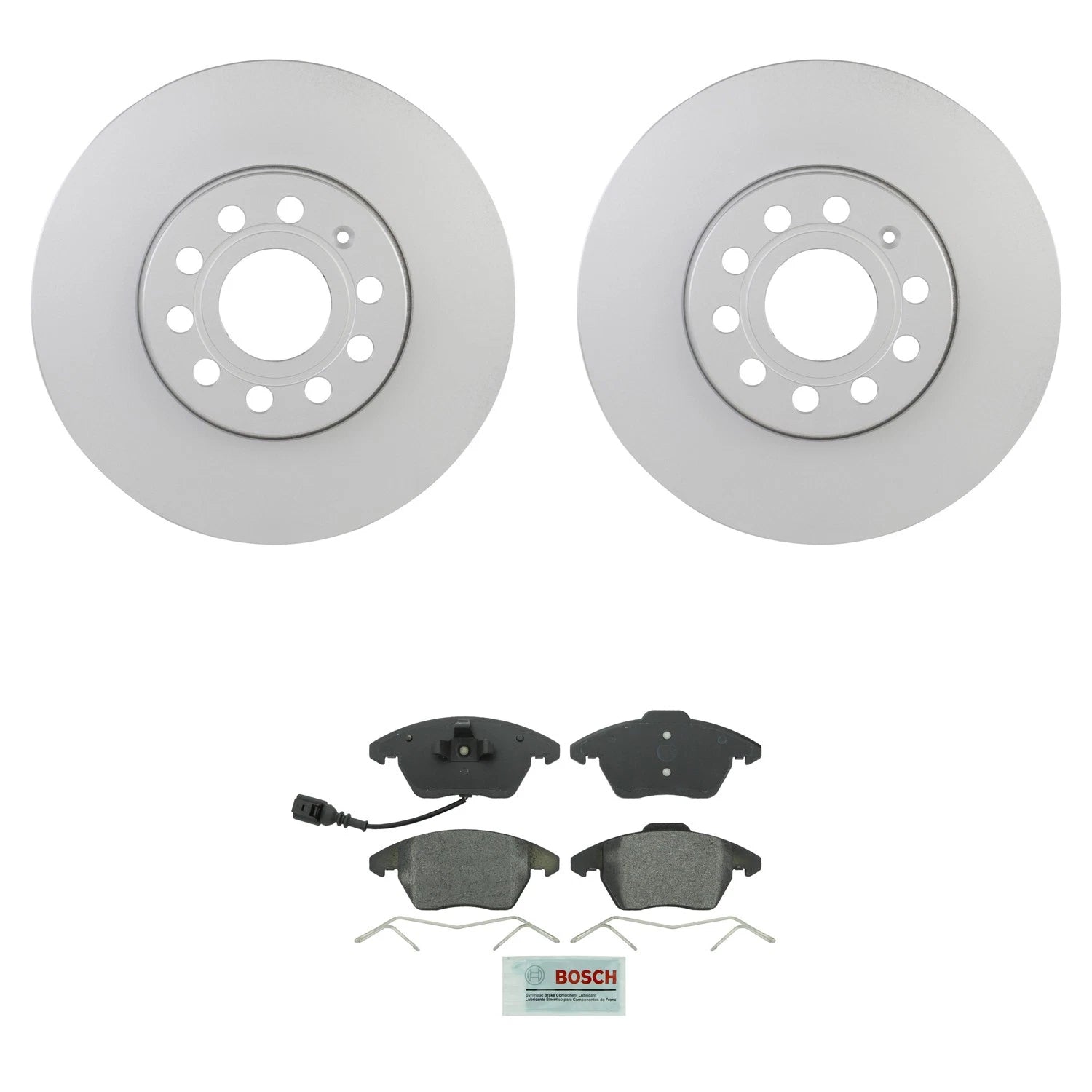 Set of 4 Bosch Quietcast Rotors & Disc Brake Pads for Audi A3, VW Beetle, Golf