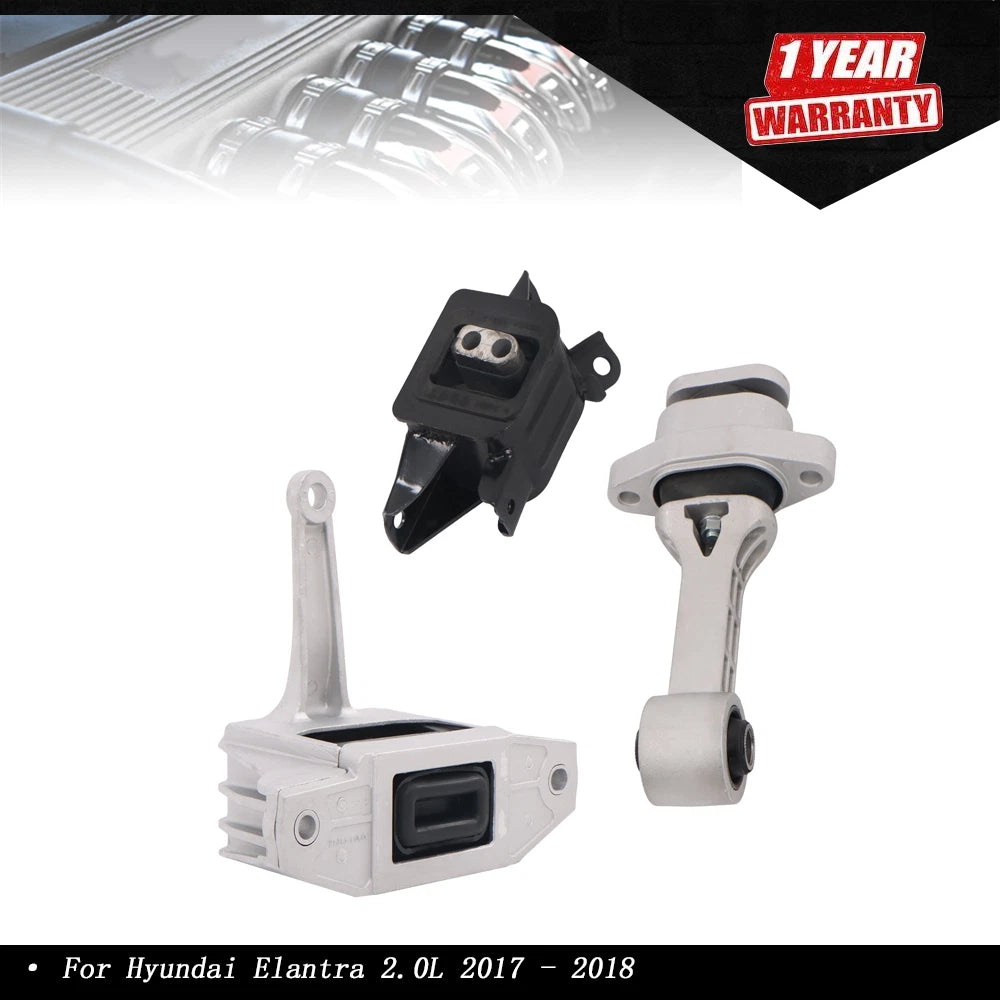Engine Motor & Transmission Mount Set for Hyundai Elantra (2017–2018)