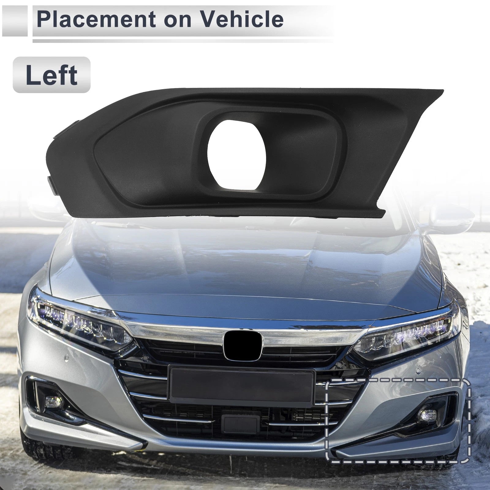 1 Pc Fog Light Grill for Ford Escort (2015) No.JD8BR19953CCUABY