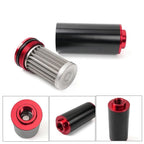 High Flow Inline Fuel Filter 100 Micron Cleanable for Universal Applications