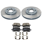DuraGo Front Rotors & TRW Pro Ceramic Disc Brake Pads Kit for Chevy Malibu (2005–2006)