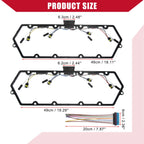 2X Valve Cover Gaskets with Fuel Injector Pigtail Kit for Ford Excursion (2000–2005)