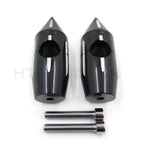 2 1/4" Black Spike Handlebar Risers for Harley Softail Dyna Sportster (Custom)