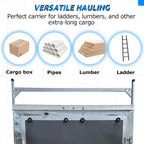 Adjustable Roof Mount Ladder Rack for Enclosed/Opened Trailer 4'-8.5'