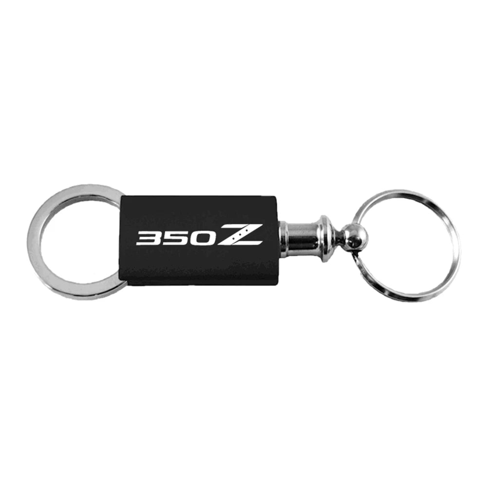 Black Anodized Aluminum Valet Keychain - Officially Licensed for Nissan 350Z