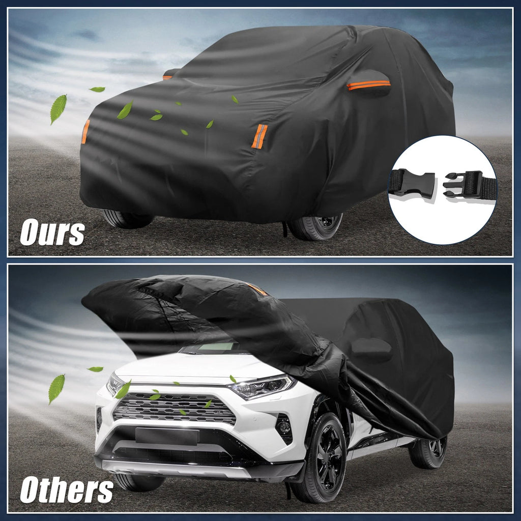 Waterproof Car Cover for Toyota RAV4 (2012–2022) 210D-PU Oxford with Zipper