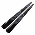 Black 5in Steel Oval Straight w/Step Pads Step Nerf Bar for 19 Ram 1500 Crew Cab