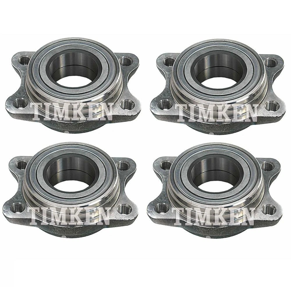 Set of 2 Wheel Bearing Assemblies for Audi A6 Quattro VW AWD (2005–2011)