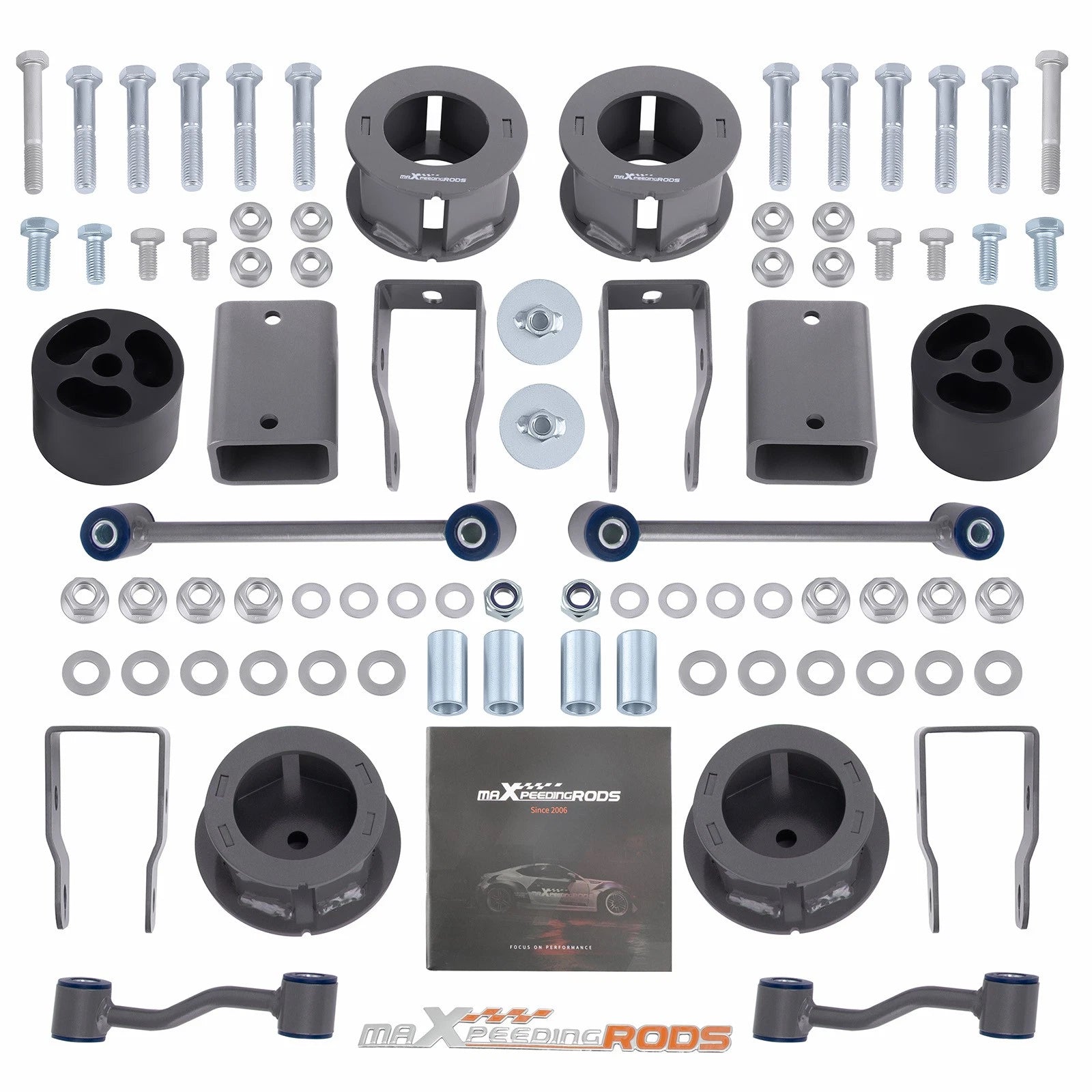 2.5" Coil Spacers Suspension Leveling Lift Kit for Jeep Wrangler JL (2018–2023)