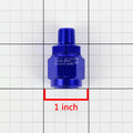 6-AN Female Flare to 1/8" NPT Male Blue Aluminum B-Nut Swivel Coupler Fitting