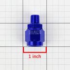 6-AN Female Flare to 1/8" NPT Male Blue Aluminum B-Nut Swivel Coupler Fitting