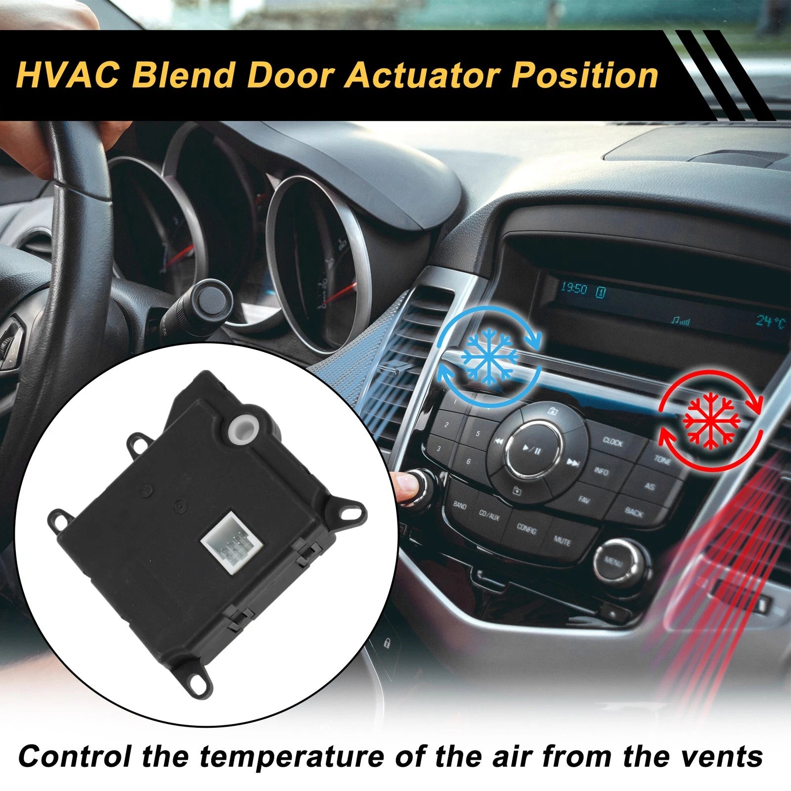 HVAC Heater Blend Door Actuator for Ford E-450 (2006–2015) No.F68Z19E616AA