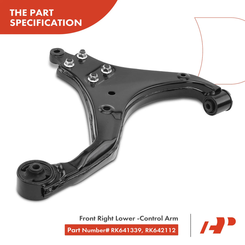 Set of 6 Front Control Arms & Sway Bars for Hyundai Tucson (2005–2009) Kia Sportage (2005–2009)