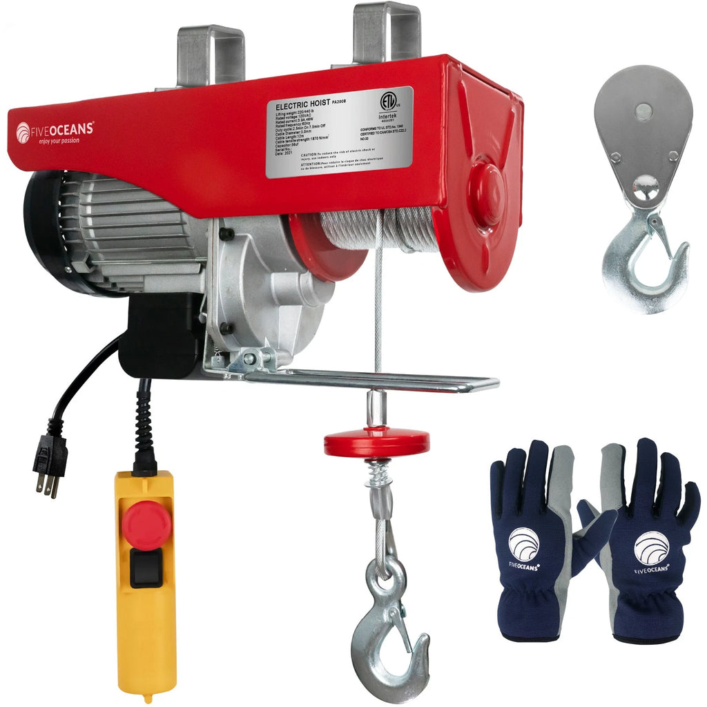 Electric Hoist Pulley System for Universal Applications (1320 lb Capacity)