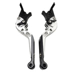 CNC Extendable Brake Clutch Levers for Honda VFR1200F (2010-2014) Silver