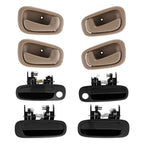 Set of 8 Door Handles for Toyota Corolla (1998–2002)