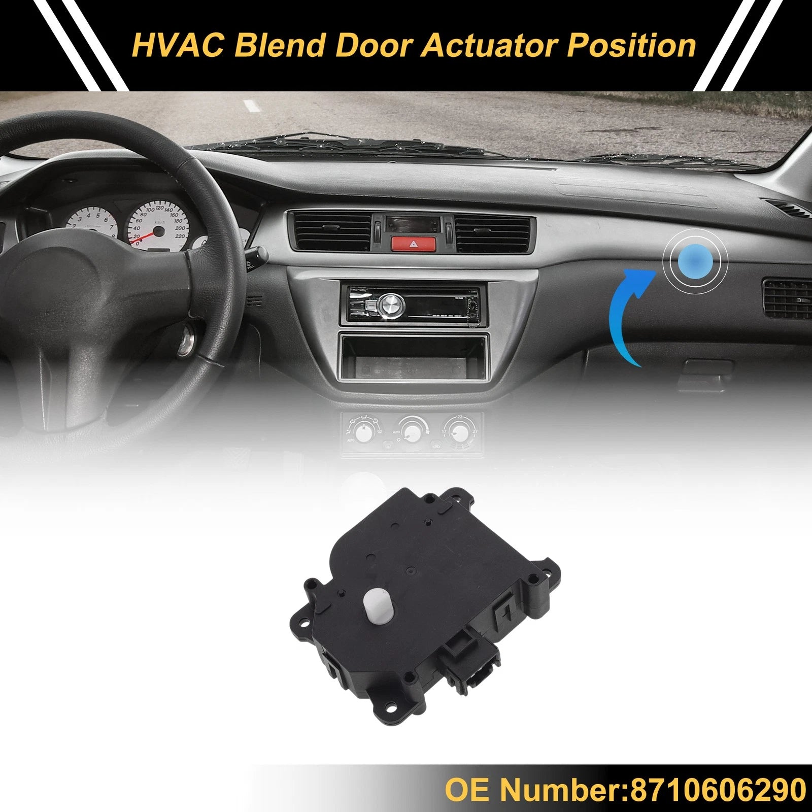 HVAC Heater Blend Door Actuator for Toyota Camry (2015–2018) No. 8710606290