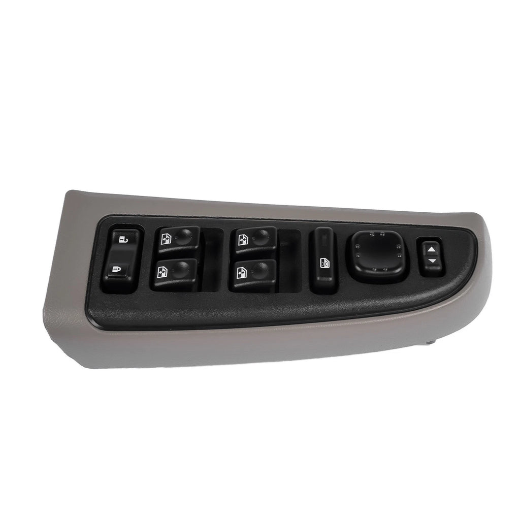 Front Left Window Switch Bezel Gray for Chevy Silverado/Avalanche/Sierra/Yukon (2007–2014)