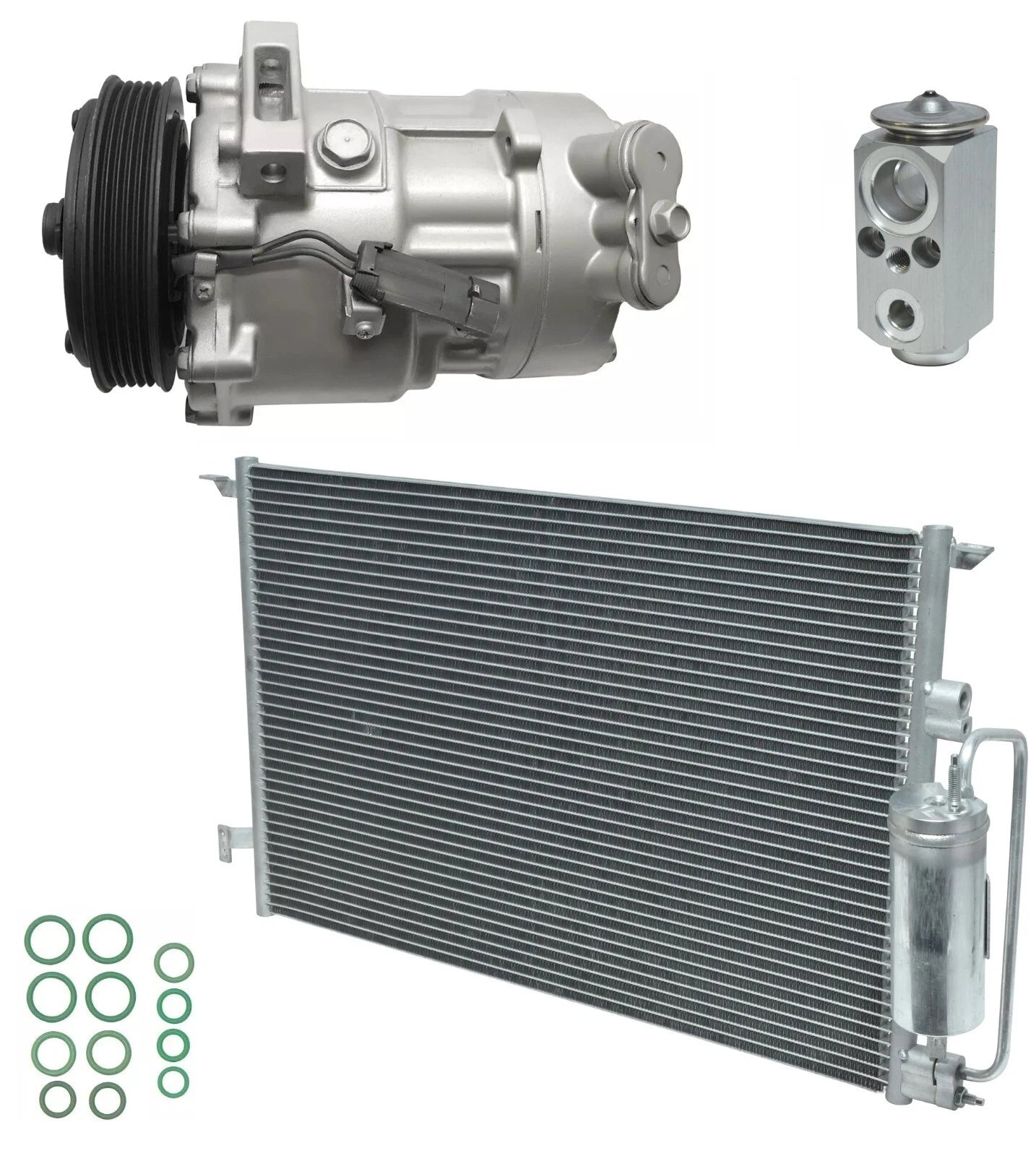AC Compressor Kit with Condenser for Saab 9-3 2.0L Turbo (2011–2011)