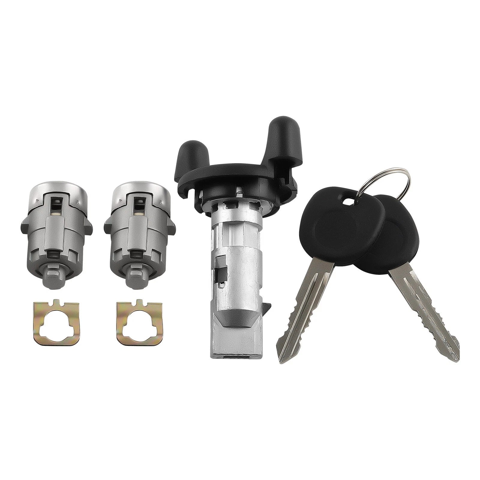 Set of 2 Ignition and Door Lock Cylinders with Keys for Chevy (YYYY–YYYY)