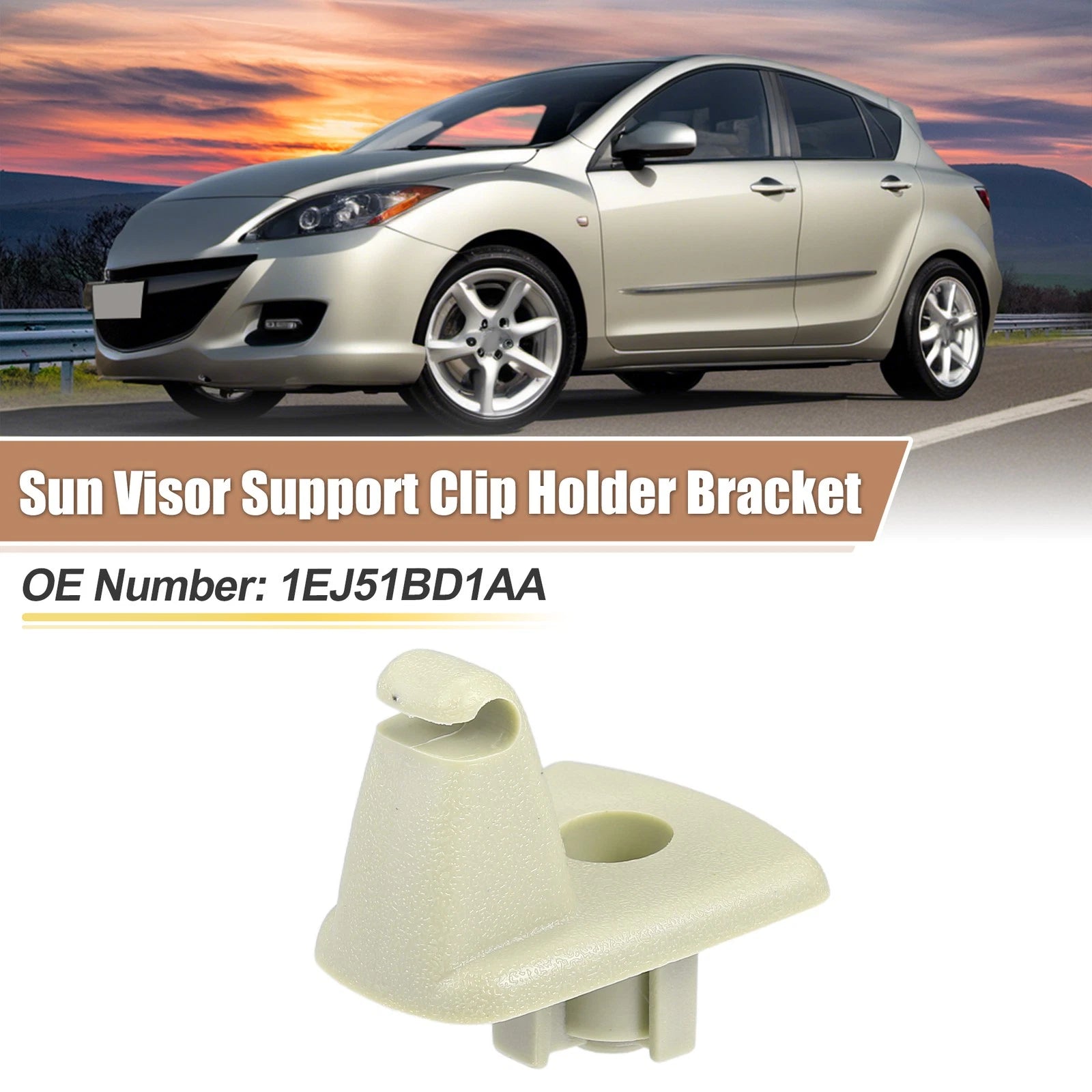 2pcs Sun Visor Support Clip No.1EJ51BD1AA for Chrysler 300 (2005–2010)