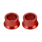 Billet Rear Axle Wheel Hub Spacer Collars for Honda CR125R CR250R (2002–2007) Red