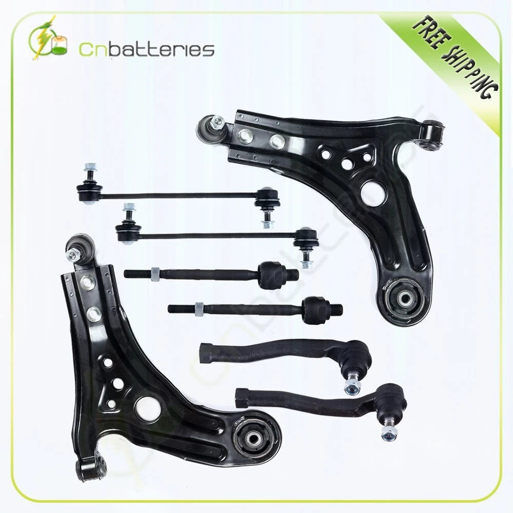 Set of 8 Front Lower Control Arm Tie Rod Kit for Chevrolet Pontiac Suzuki