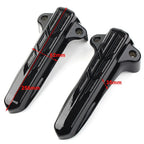 Front Lower Fork Leg Covers LED Amber Lights for Harley FLHR FLHTK FLHX (14-20)