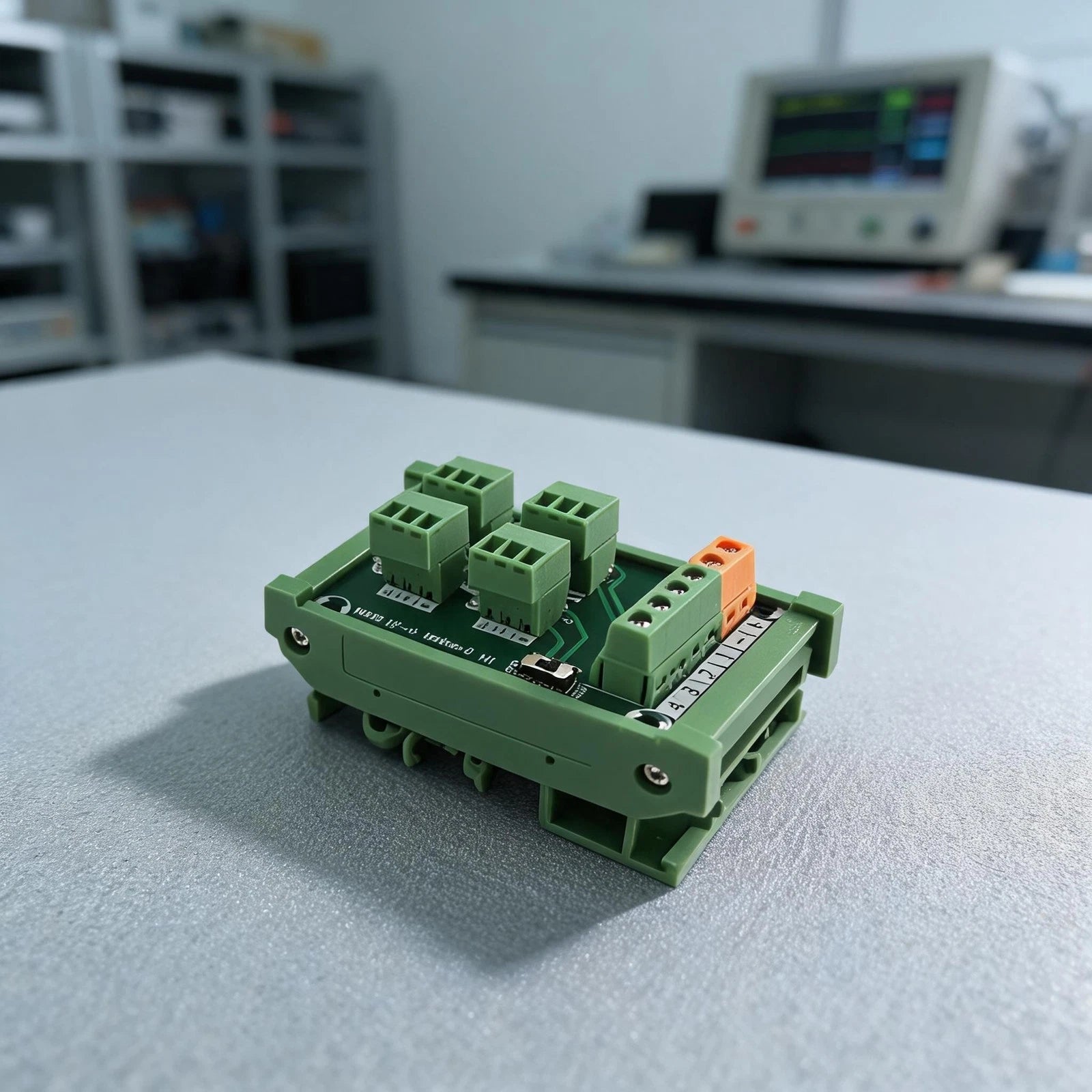 Green Copper Terminal Block KP-4L-Gther-C for Proximity Wiring (4-Channel)