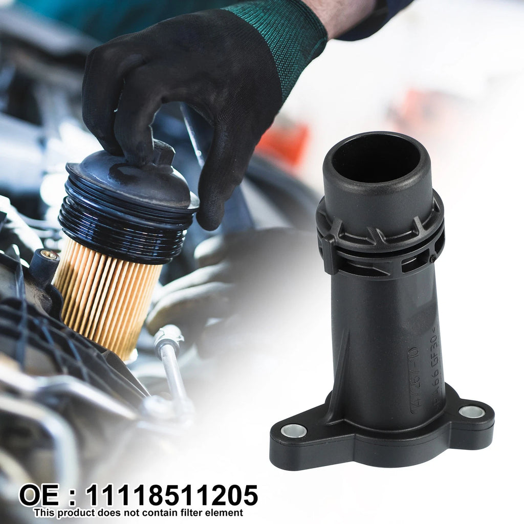 Black Oil Filter Cap Cover 11118511205 for BMW 530i X1 X2 X3 530e 220i 230i 520i (2017–2023)