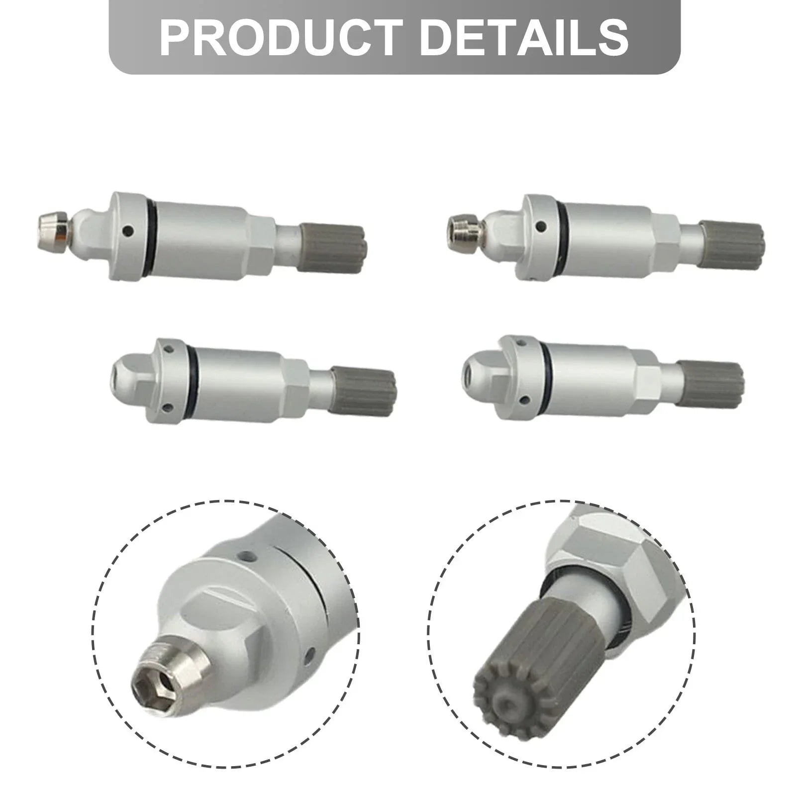 Alloy Valve Stem 4 x for Tesla Tire Valves