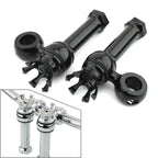 1" Black Handlebar Mount Clamps Risers for Harley Dyna Softail Breakout (2013–2023)