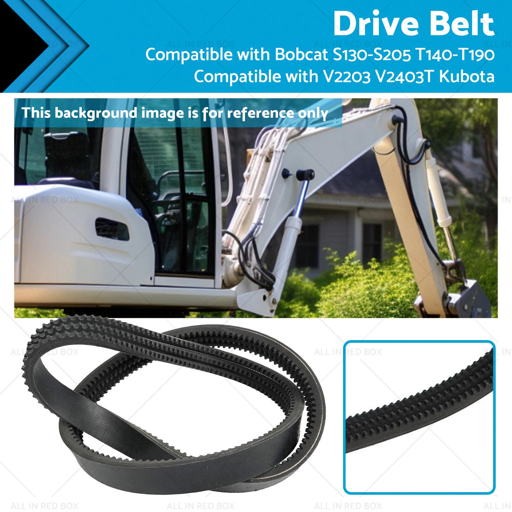 Drive Belt for Bobcat S130-S205 T140-T190 V2203 V2403T (Fits 6736775)
