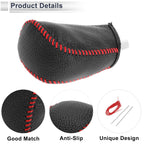 Gear Shift Knob Cover for Toyota Corolla (2009–2013) Pebbled Black Red