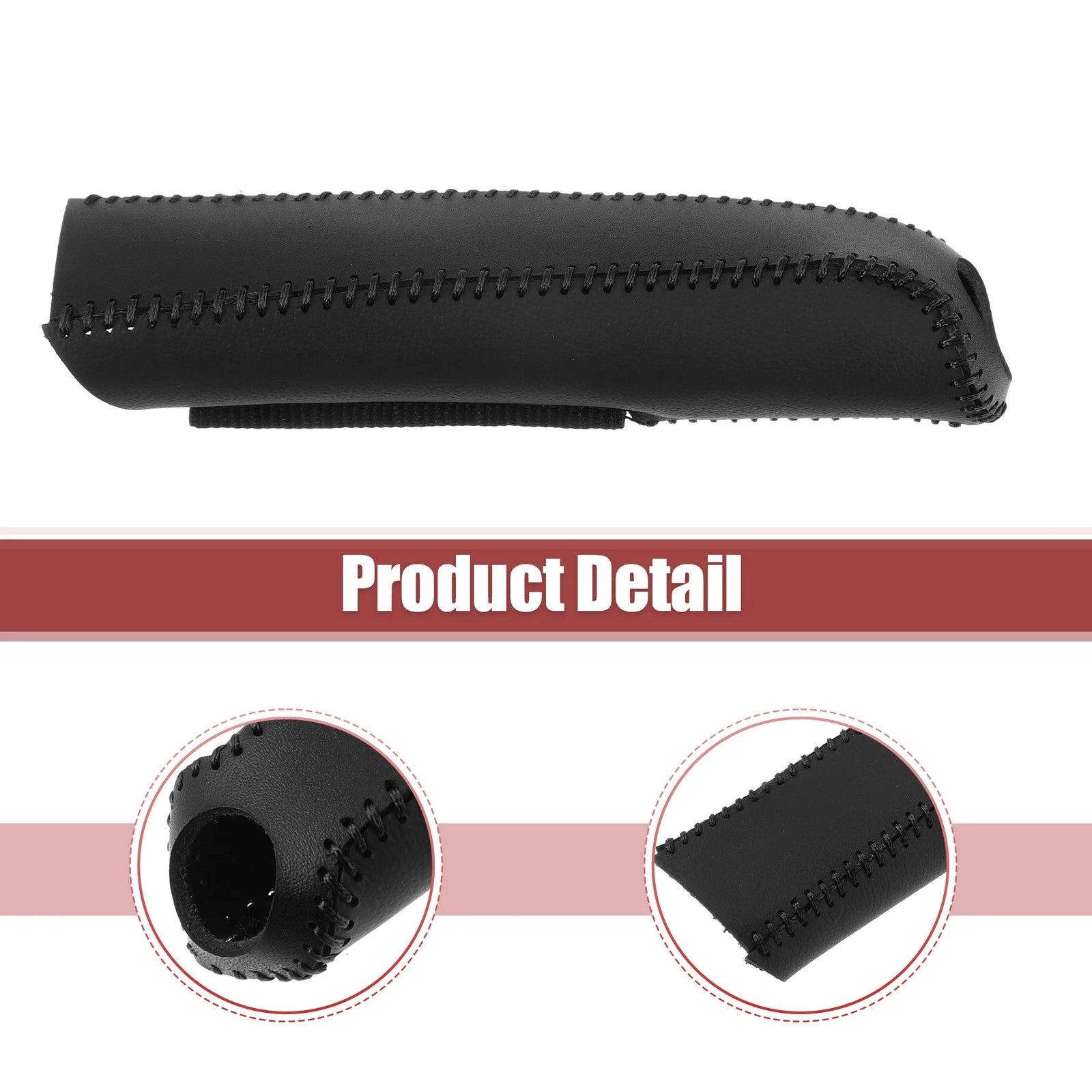 Faux Leather Handbrake Cover Trim for Honda Civic (2006–2011) Black