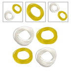 4X Transparent Yellow Hose Set for Various Engines (Universal)