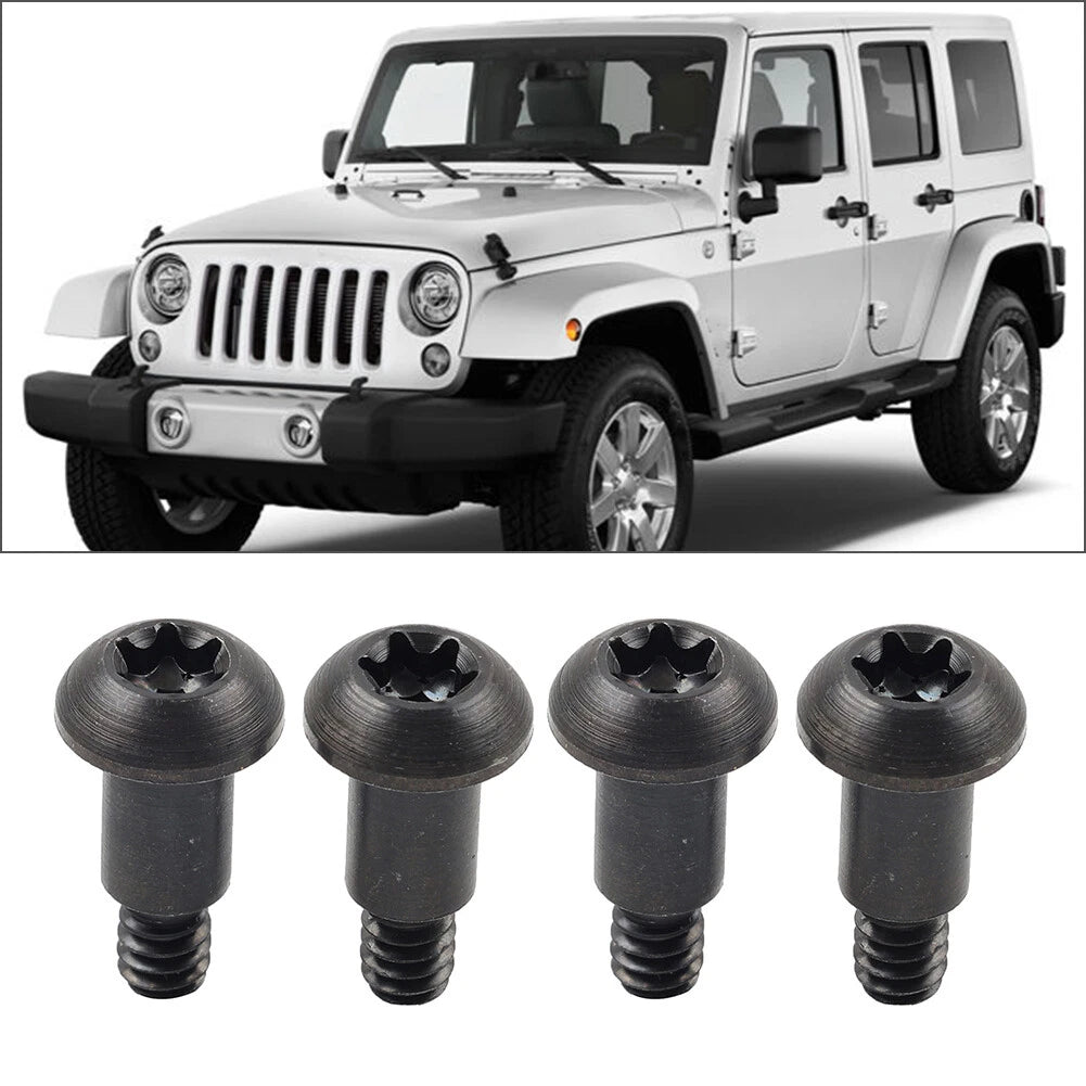 Set of 4 Torx Soft Top Bow Roll Bar Bracket Mounting Screws for Jeep Wrangler (1997–2017)