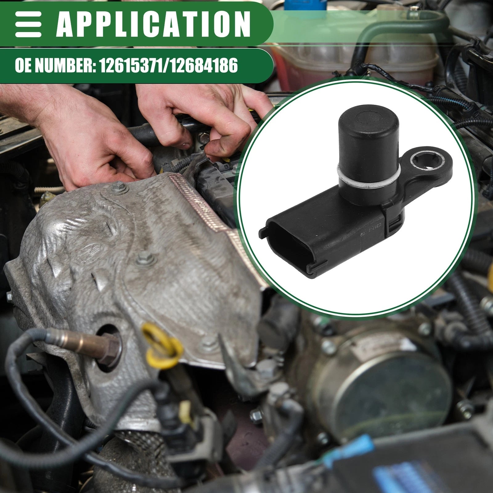 Set of 4 Camshaft Position Sensors for Buick Chevrolet (No. 12615371/12684186)